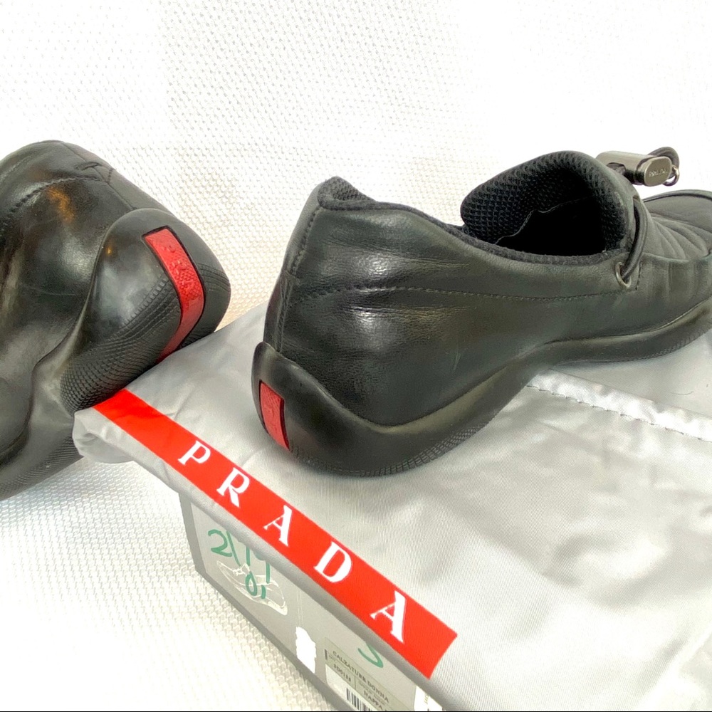 Prada black loafer/driver w/ Prada hardware Size 5 - Picture 6 of 8